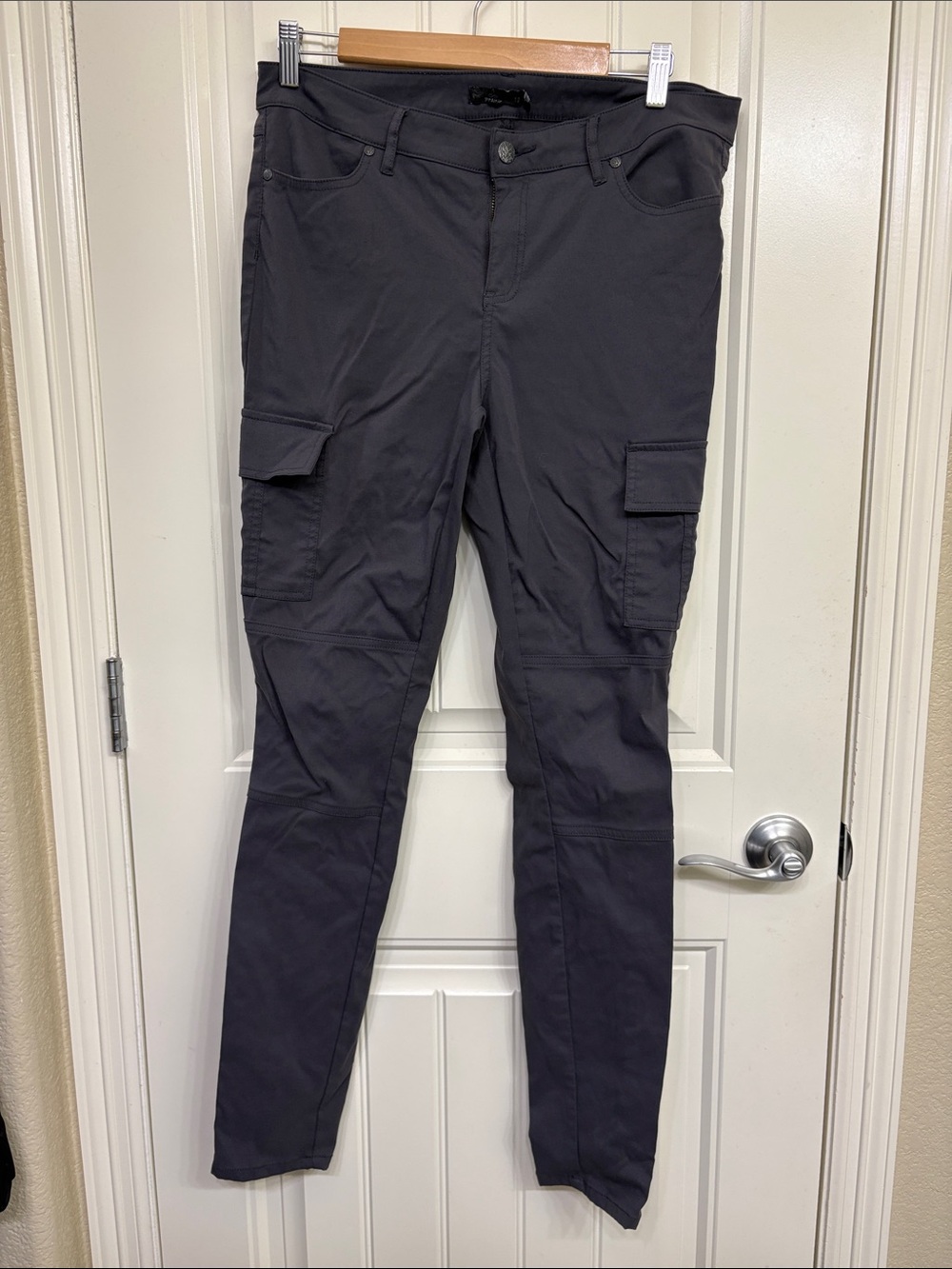Prana Women's Gray/Purple Slim Cargo Pants